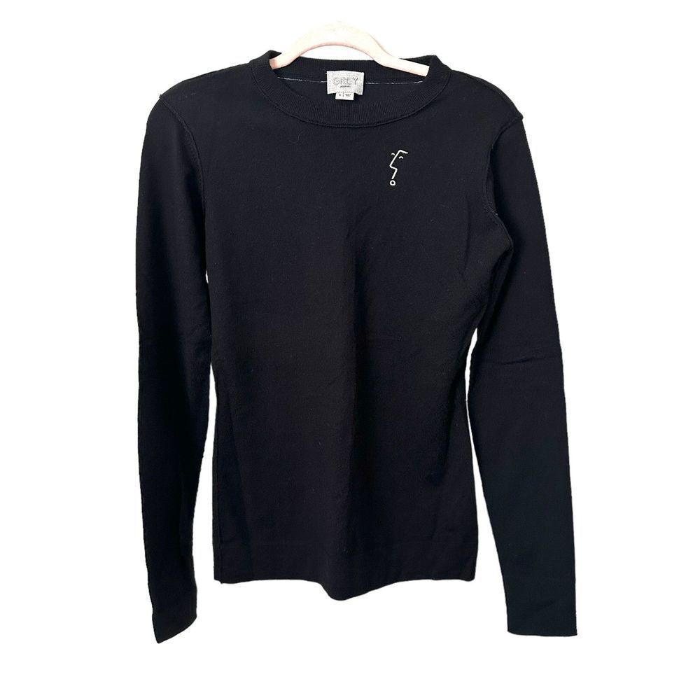 GREY JASON‎ WU Abstract Face Crewneck Sweater Sz Small